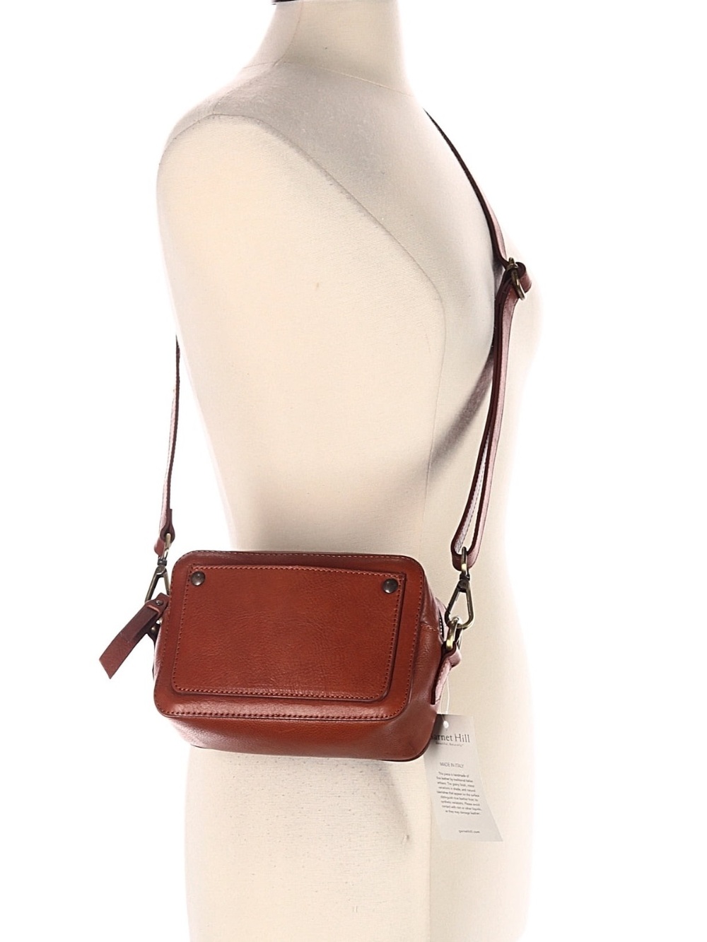 NWT Garnet Hill Brown Rosie Everyday Cross-Body Camera Bag